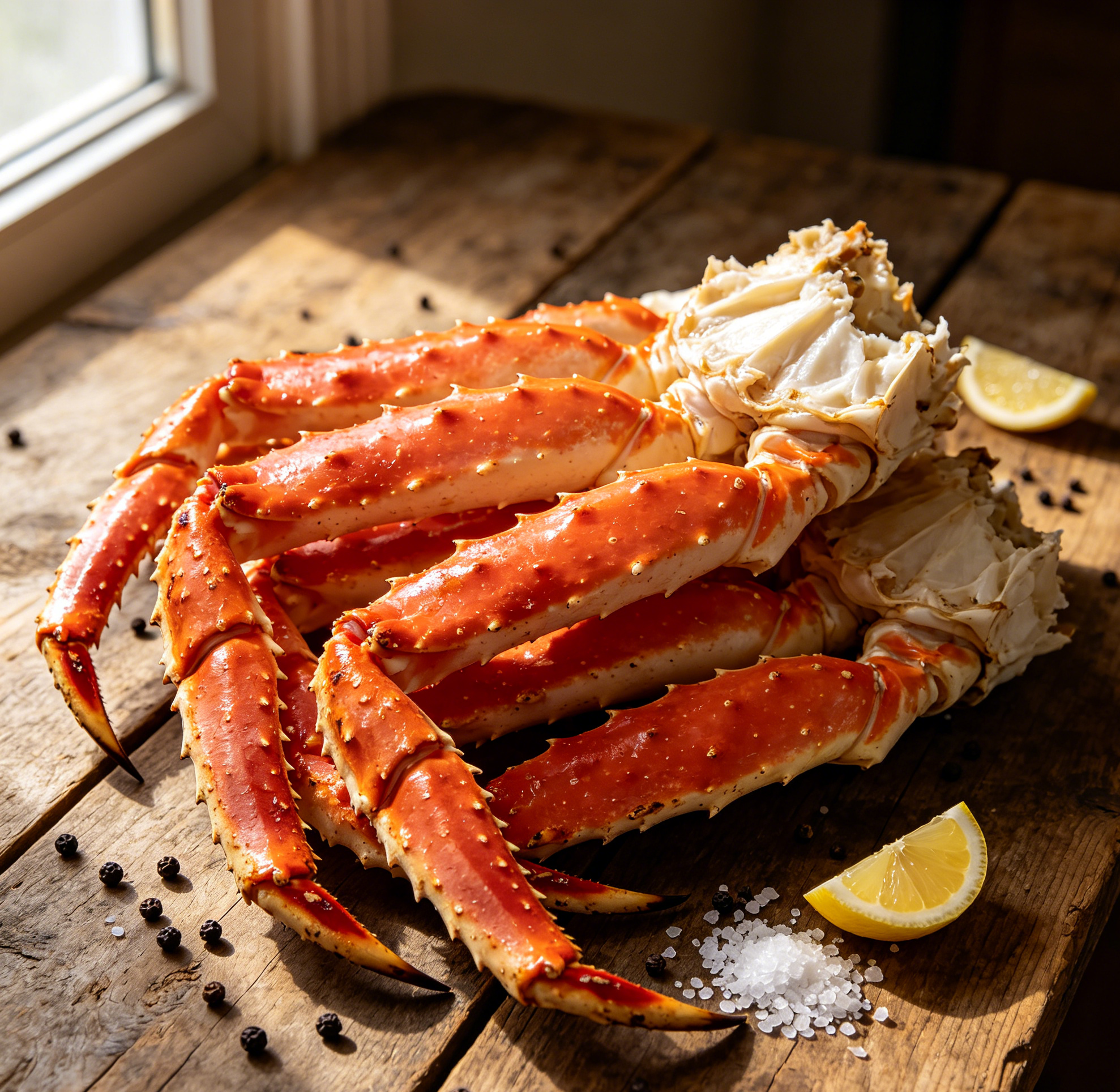 Jumbo King Crab Legs 🦀 Sweet, Meaty & Buttery | Premium Frozen Seafood  Description