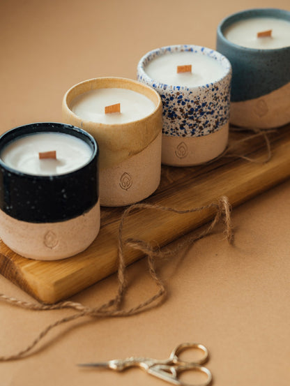 Hand-Poured Soy Candle Set — 3 Scents