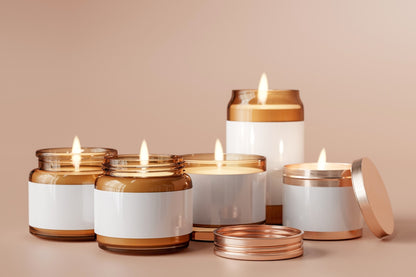 Hand-Poured Soy Candle Set — 3 Scents