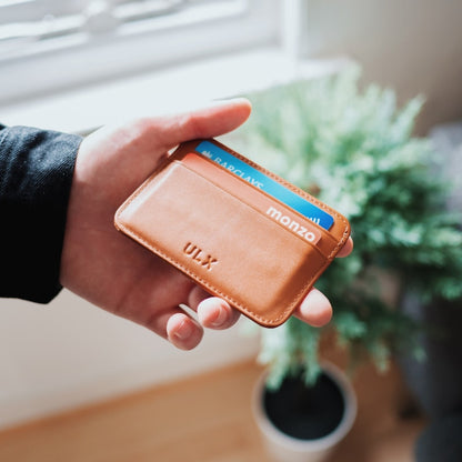 Genuine Leather Card Holder — RFID Blocking