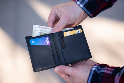 Genuine Leather Card Holder — RFID Blocking