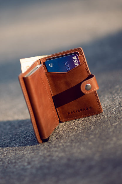 Genuine Leather Card Holder — RFID Blocking