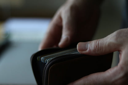 Genuine Leather Card Holder — RFID Blocking